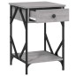 vidaXL Nachttisch Grau Sonoma 40x42x60 cm Holzwerkstoff vidaXL Nachttisch Grau Sonoma 40x42x60 cm Holzwerkstoff