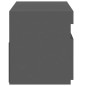 vidaXL TV-Schrank mit LED-Leuchten Grau 75x35x40 cm vidaXL TV-Schrank mit LED-Leuchten Grau 75x35x40 cm