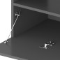 vidaXL TV-Schrank mit LED-Leuchten Grau 75x35x40 cm vidaXL TV-Schrank mit LED-Leuchten Grau 75x35x40 cm