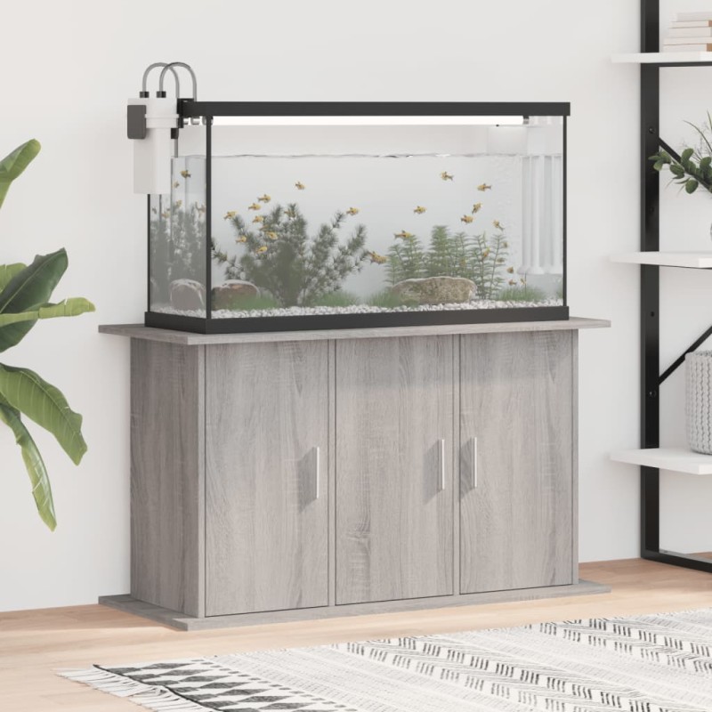 vidaXL Aquariumständer Grau Sonoma 101x41x58 cm Holzwerkstoff vidaXL Aquariumständer Grau Sonoma 101x41x58 cm Holzwerkstoff