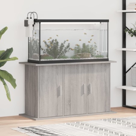 vidaXL Aquariumständer Grau Sonoma 101x41x58 cm Holzwerkstoff