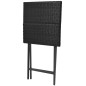 vidaXL 5-tlg. Garten-Essgruppe Klappbar Stahl Poly Rattan Schwarz vidaXL 5-tlg. Garten-Essgruppe Klappbar Stahl Poly Rattan Schwarz