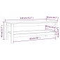 vidaXL Couchtisch 110x50x40 cm Massivholz Kiefer vidaXL Couchtisch 110x50x40 cm Massivholz Kiefer