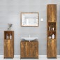 vidaXL Badezimmerschrank Räuchereiche 30x30x183,5 cm Holzwerkstoff vidaXL Badezimmerschrank Räuchereiche 30x30x183,5 cm Holzwerkstoff