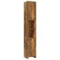 vidaXL Badezimmerschrank Räuchereiche 30x30x183,5 cm Holzwerkstoff vidaXL Badezimmerschrank Räuchereiche 30x30x183,5 cm Holzwerkstoff