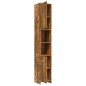 vidaXL Badezimmerschrank Räuchereiche 30x30x183,5 cm Holzwerkstoff vidaXL Badezimmerschrank Räuchereiche 30x30x183,5 cm Holzwerkstoff