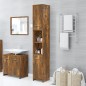 vidaXL Badezimmerschrank Räuchereiche 30x30x183,5 cm Holzwerkstoff vidaXL Badezimmerschrank Räuchereiche 30x30x183,5 cm Holzwerkstoff