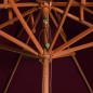 vidaXL Sonnenschirm mit Doppeldach und Holzmast Bordeauxrot 270 cm vidaXL Sonnenschirm mit Doppeldach und Holzmast Bordeauxrot 270 cm