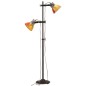 vidaXL Stehlampe mit 2 Lampenschirmen Mehrfarbig E27 vidaXL Stehlampe mit 2 Lampenschirmen Mehrfarbig E27