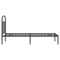 vidaXL Bettgestell mit Kopfteil Metall Schwarz 75x190 cm vidaXL Bettgestell mit Kopfteil Metall Schwarz 75x190 cm