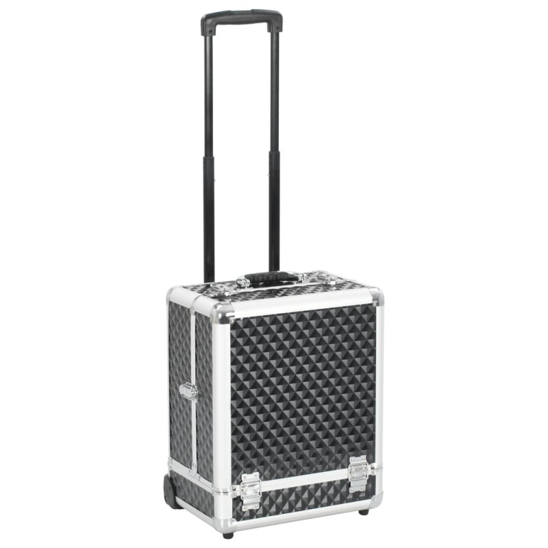vidaXL Kosmetikkoffer 35×29×45 cm Schwarz Aluminium vidaXL Kosmetikkoffer 35×29×45 cm Schwarz Aluminium
