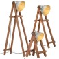 vidaXL Stehlampen 3 Stk. Silbern E27 Mango Massivholz vidaXL Stehlampen 3 Stk. Silbern E27 Mango Massivholz