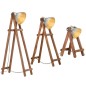 vidaXL Stehlampen 3 Stk. Silbern E27 Mango Massivholz vidaXL Stehlampen 3 Stk. Silbern E27 Mango Massivholz