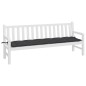 Gartenbank-Auflage Schwarz 200x50x7 cm Oxford-Gewebe Gartenbank-Auflage Schwarz 200x50x7 cm Oxford-Gewebe