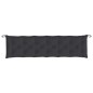 Gartenbank-Auflage Schwarz 200x50x7 cm Oxford-Gewebe Gartenbank-Auflage Schwarz 200x50x7 cm Oxford-Gewebe