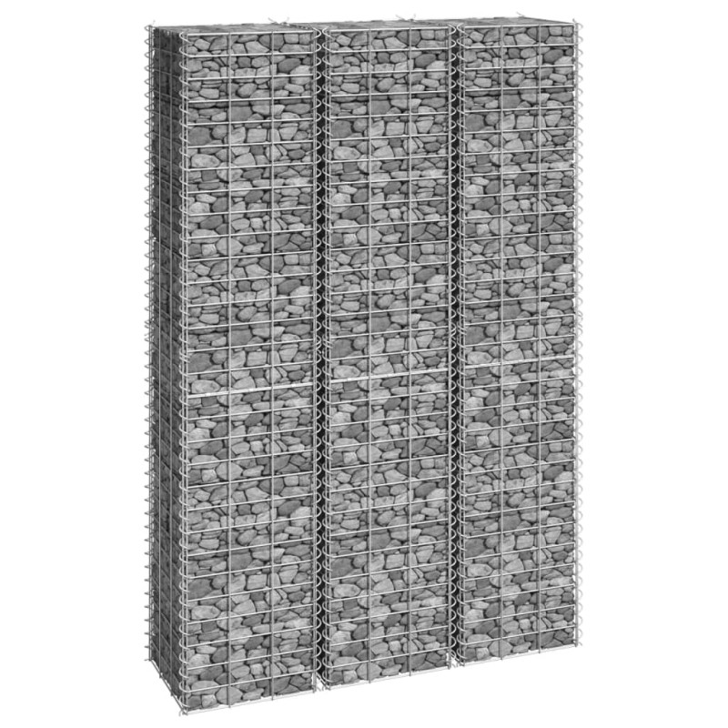 vidaXL Gabionen-Hochbeete 3 Stk. 30x30x150 cm Eisen vidaXL Gabionen-Hochbeete 3 Stk. 30x30x150 cm Eisen