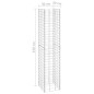 vidaXL Gabionen-Hochbeete 3 Stk. 30x30x150 cm Eisen vidaXL Gabionen-Hochbeete 3 Stk. 30x30x150 cm Eisen