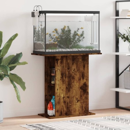 vidaXL Aquariumständer Räuchereiche 36x75x72,5 cm Holzwerkstoff