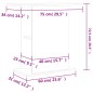 vidaXL Aquariumständer Räuchereiche 36x75x72,5 cm Holzwerkstoff vidaXL Aquariumständer Räuchereiche 36x75x72,5 cm Holzwerkstoff