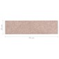 vidaXL Selbstklebende Treppenmatten 15 Stk. 76x20 cm Hellbraun vidaXL Selbstklebende Treppenmatten 15 Stk. 76x20 cm Hellbraun