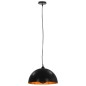 vidaXL Deckenleuchten 2 Stk. Schwarz und Gold Halbkugelförmig 40cm E27 vidaXL Deckenleuchten 2 Stk. Schwarz und Gold Halbkugelförmig 40cm E27