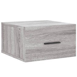 vidaXL Wand-Nachttisch Grau Sonoma 35x35x20 cm