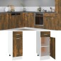 vidaXL Unterschrank mit Schublade Räuchereiche 30x46x81,5 cm vidaXL Unterschrank mit Schublade Räuchereiche 30x46x81,5 cm