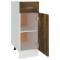 vidaXL Unterschrank mit Schublade Räuchereiche 30x46x81,5 cm vidaXL Unterschrank mit Schublade Räuchereiche 30x46x81,5 cm