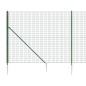 vidaXL Maschendrahtzaun mit Bodenhülsen Grün 2x25 m vidaXL Maschendrahtzaun mit Bodenhülsen Grün 2x25 m