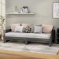 vidaXL Ausziehbares Tagesbett Grau Massivholz Kiefer 2x(90x200) cm vidaXL Ausziehbares Tagesbett Grau Massivholz Kiefer 2x(90x200) cm