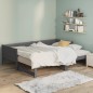 vidaXL Ausziehbares Tagesbett Grau Massivholz Kiefer 2x(90x200) cm vidaXL Ausziehbares Tagesbett Grau Massivholz Kiefer 2x(90x200) cm