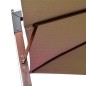 vidaXL Ampelschirm mit Mast Taupe 3x3 m Massivholz Tanne vidaXL Ampelschirm mit Mast Taupe 3x3 m Massivholz Tanne