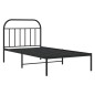 vidaXL Bettgestell mit Kopfteil Metall Schwarz 100x190 cm vidaXL Bettgestell mit Kopfteil Metall Schwarz 100x190 cm