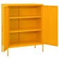 vidaXL Lagerschrank Senfgelb 80x35x101,5 cm Stahl vidaXL Lagerschrank Senfgelb 80x35x101,5 cm Stahl