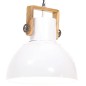 vidaXL Hängelampe Industriestil 25 W Weiß Rund 40 cm E27 vidaXL Hängelampe Industriestil 25 W Weiß Rund 40 cm E27