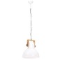 vidaXL Hängelampe Industriestil 25 W Weiß Rund 40 cm E27 vidaXL Hängelampe Industriestil 25 W Weiß Rund 40 cm E27