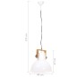 vidaXL Hängelampe Industriestil 25 W Weiß Rund 40 cm E27 vidaXL Hängelampe Industriestil 25 W Weiß Rund 40 cm E27