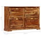 vidaXL Schuhschrank 140 x 35 x 90 cm Massivholz vidaXL Schuhschrank 140 x 35 x 90 cm Massivholz