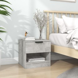 vidaXL Nachttisch Betongrau Holzwerkstoff