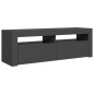 vidaXL TV-Schrank mit LED-Leuchten Grau 120x35x40 cm vidaXL TV-Schrank mit LED-Leuchten Grau 120x35x40 cm