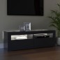 vidaXL TV-Schrank mit LED-Leuchten Grau 120x35x40 cm vidaXL TV-Schrank mit LED-Leuchten Grau 120x35x40 cm