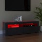 vidaXL TV-Schrank mit LED-Leuchten Grau 120x35x40 cm vidaXL TV-Schrank mit LED-Leuchten Grau 120x35x40 cm