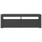 vidaXL TV-Schrank mit LED-Leuchten Grau 120x35x40 cm vidaXL TV-Schrank mit LED-Leuchten Grau 120x35x40 cm
