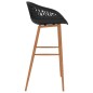 vidaXL Barhocker 4 Stk. Schwarz vidaXL Barhocker 4 Stk. Schwarz
