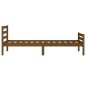 vidaXL Massivholzbett Honigbraun 90x200 cm vidaXL Massivholzbett Honigbraun 90x200 cm