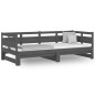 vidaXL Tagesbett Ausziehbar Grau Massivholz Kiefer 2x(90x200) cm vidaXL Tagesbett Ausziehbar Grau Massivholz Kiefer 2x(90x200) cm