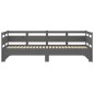 vidaXL Tagesbett Ausziehbar Grau Massivholz Kiefer 2x(90x200) cm vidaXL Tagesbett Ausziehbar Grau Massivholz Kiefer 2x(90x200) cm