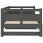 vidaXL Tagesbett Ausziehbar Grau Massivholz Kiefer 2x(90x200) cm vidaXL Tagesbett Ausziehbar Grau Massivholz Kiefer 2x(90x200) cm