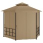 vidaXL Pavillon mit Seitenwänden 3,1x2,7 m Taupe vidaXL Pavillon mit Seitenwänden 3,1x2,7 m Taupe
