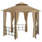 vidaXL Pavillon mit Seitenwänden 3,1x2,7 m Taupe vidaXL Pavillon mit Seitenwänden 3,1x2,7 m Taupe